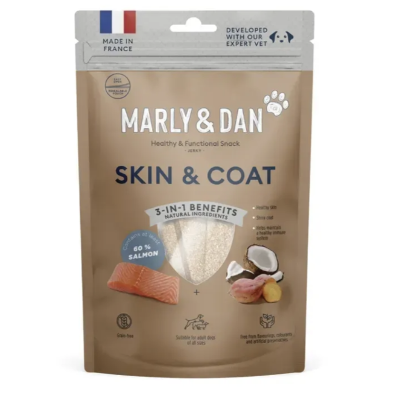 Marly & Dan Skin and Coat ласощі для собак 80 г - лосось